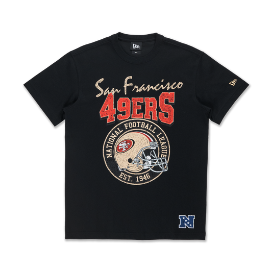 NEW ERA SS TEE NFL HELMET 25SS SAF49E BLACK