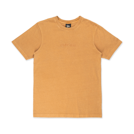NEW ERA SS TEE NE LOGO WASHED DEEP SAND