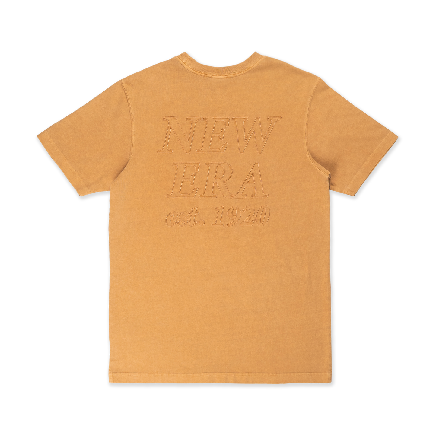 NEW ERA SS TEE NE LOGO WASHED DEEP SAND
