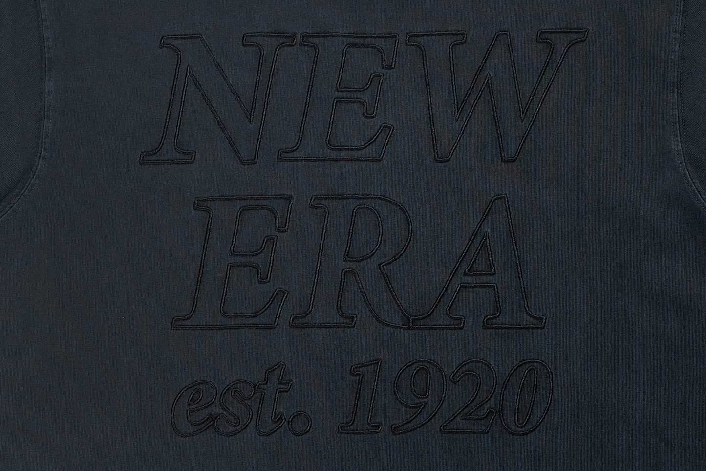 NEW ERA SS TEE NE LOGO WASHED BLACK