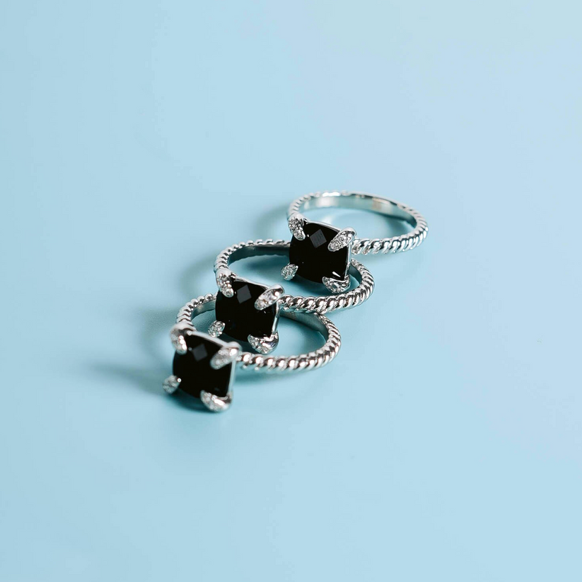 Obsidian Ring Women