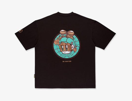 Globe Broad Tee - Umber Brown