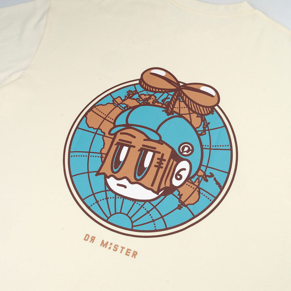 Globe Broad Tee - Cream