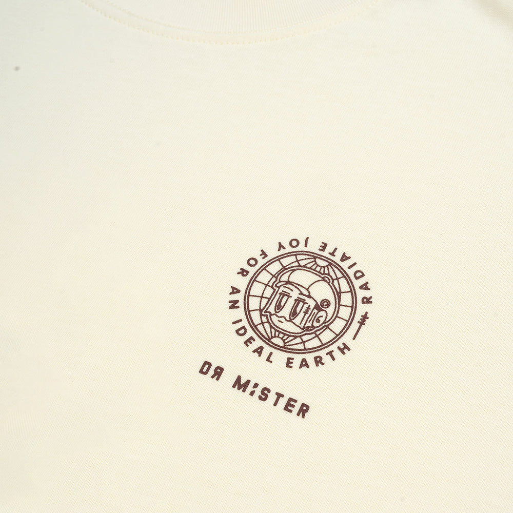 Globe Broad Tee - Cream
