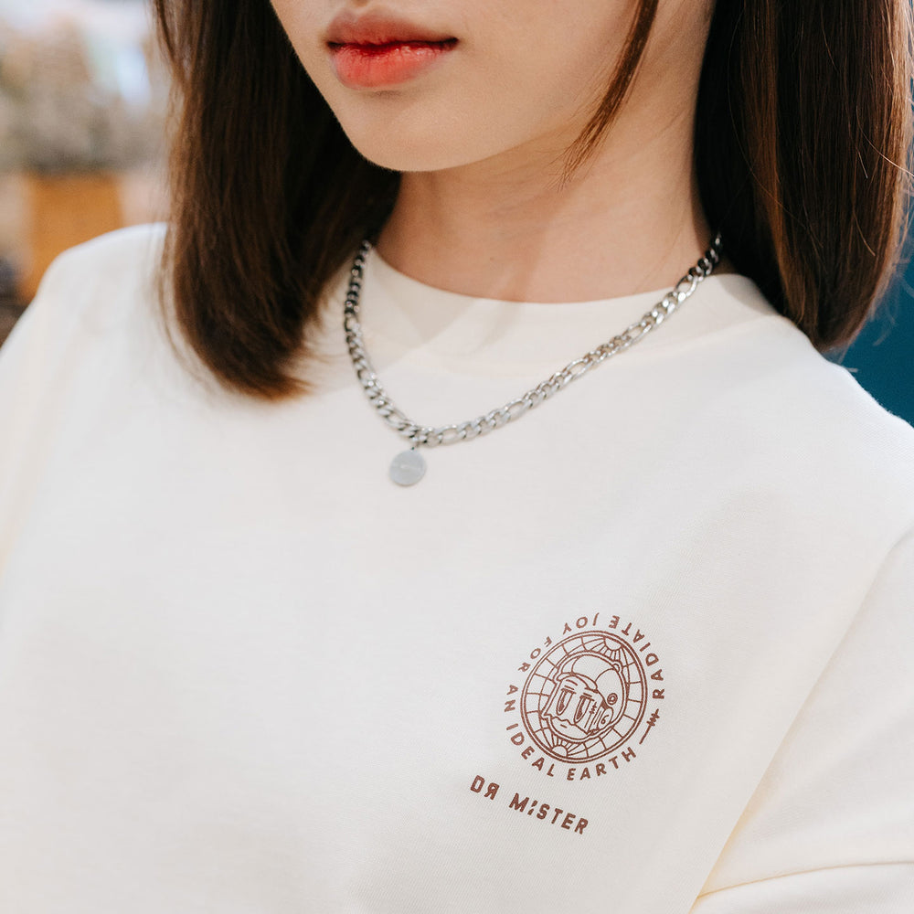 Globe Broad Tee - Cream