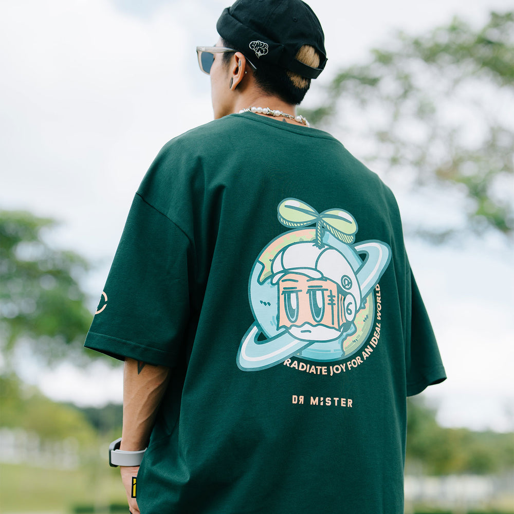 Planet Broad Tee - Pine Green