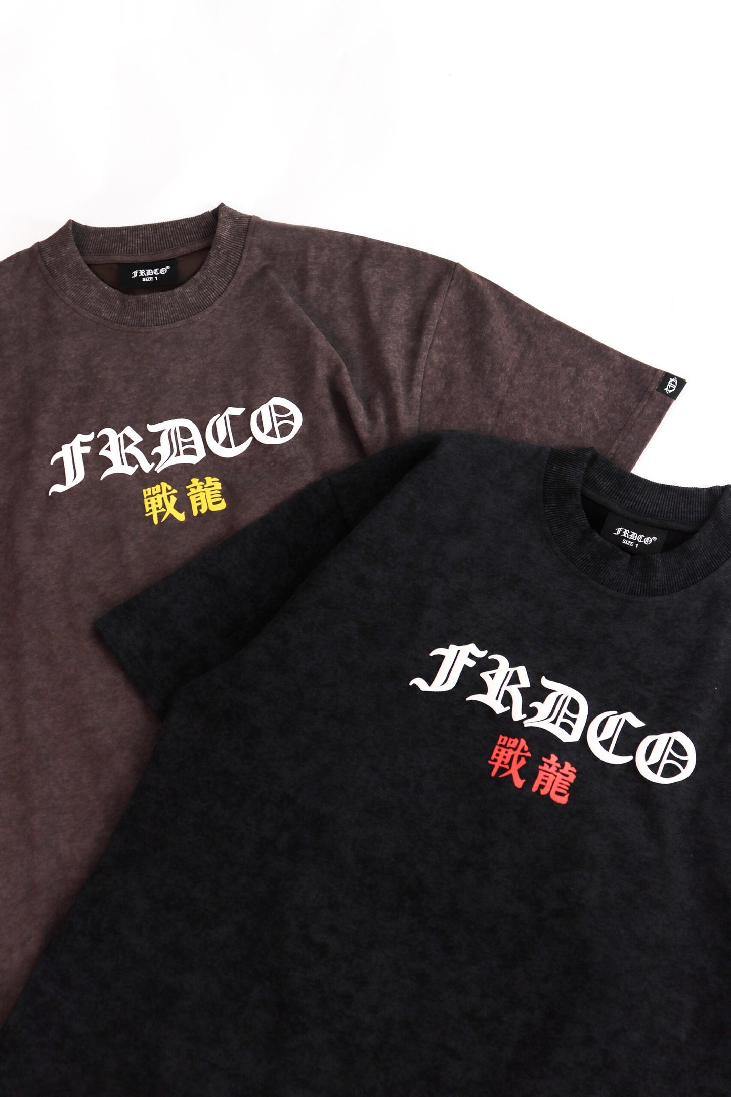 BATTLE DRAGON WASHED BLACK TEE