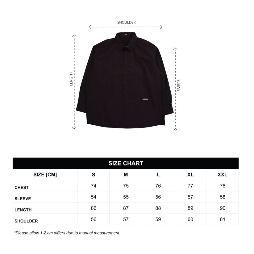 L/S Oversized Shirt Black