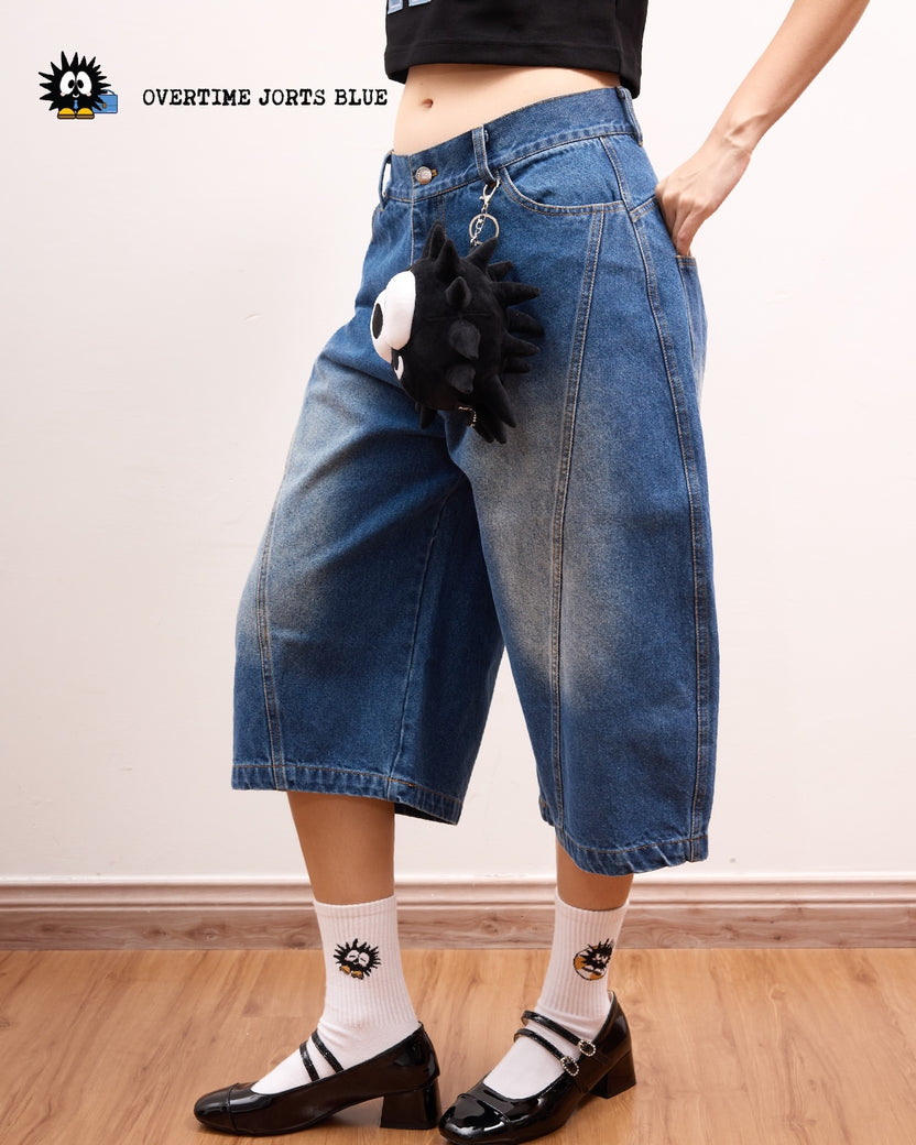 Overtime Jorts Blue