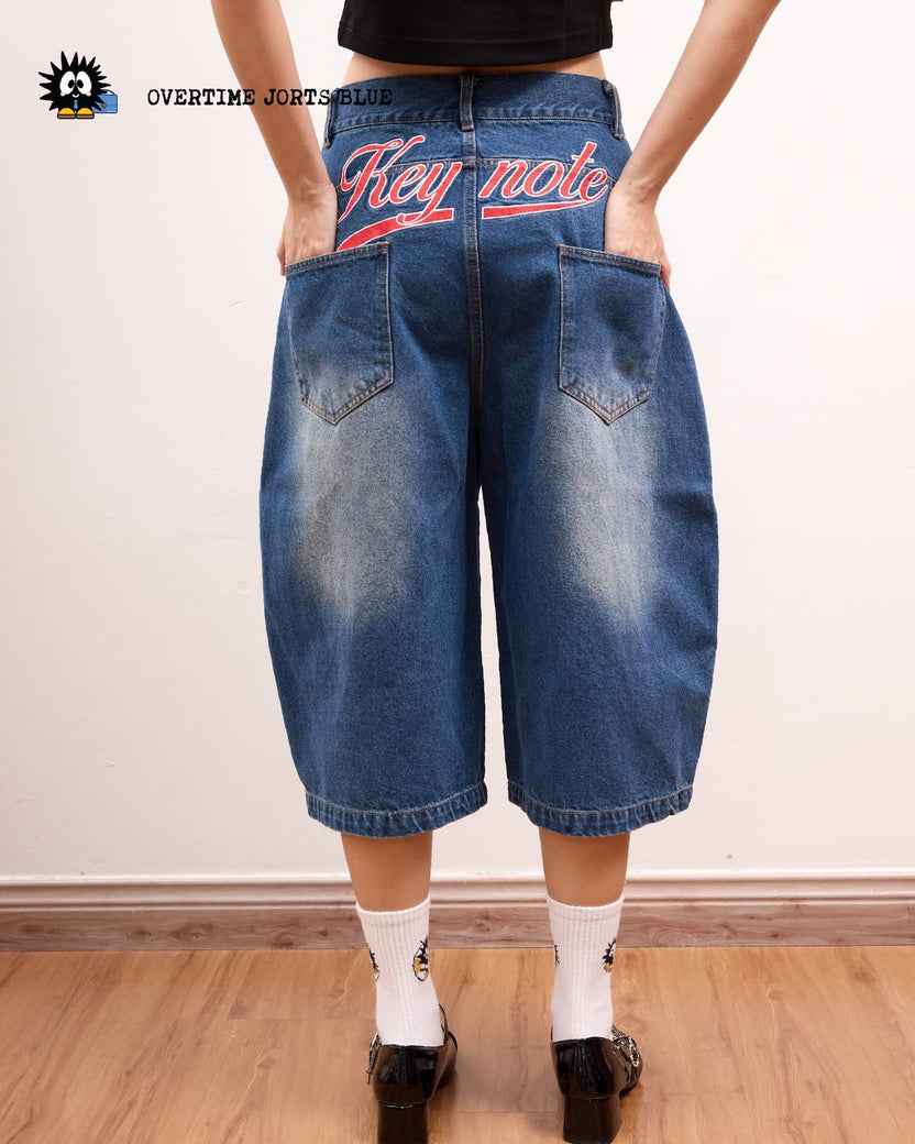 Overtime Jorts Blue