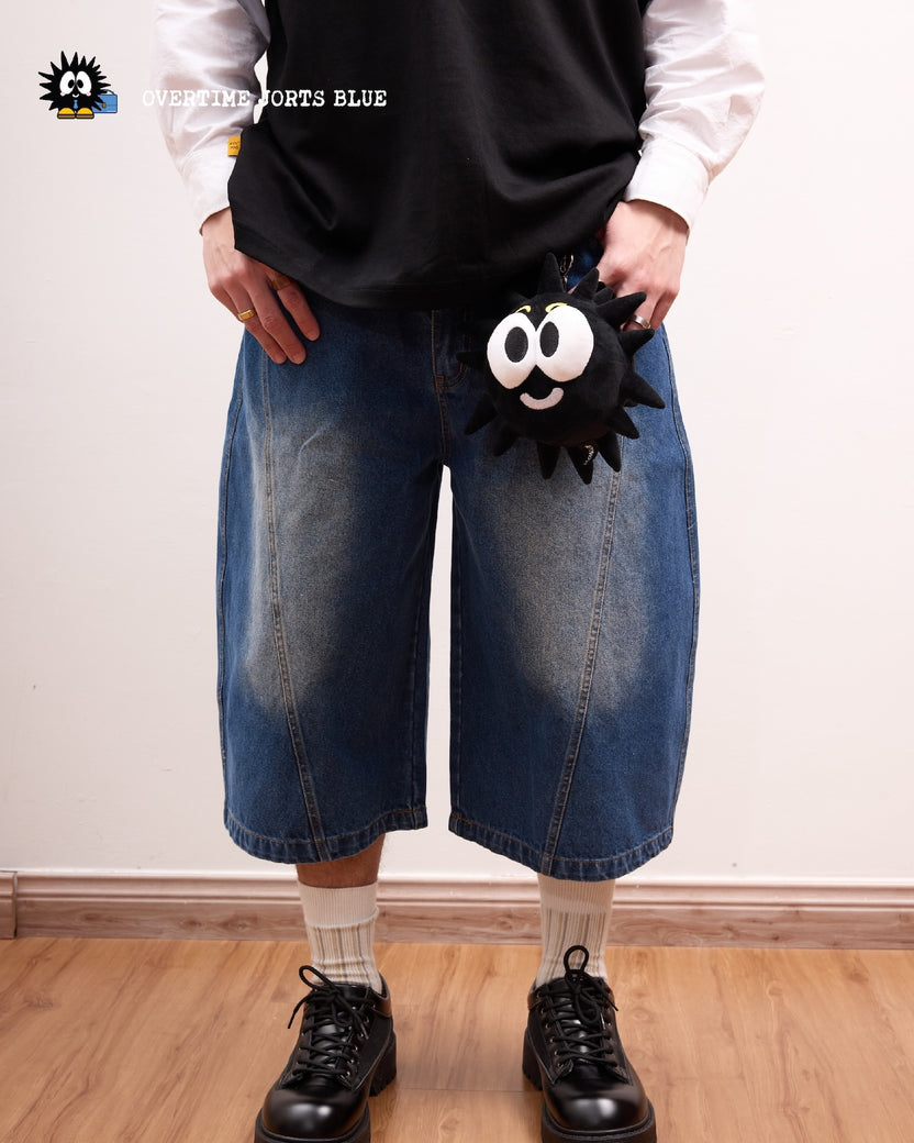 Overtime Jorts Blue