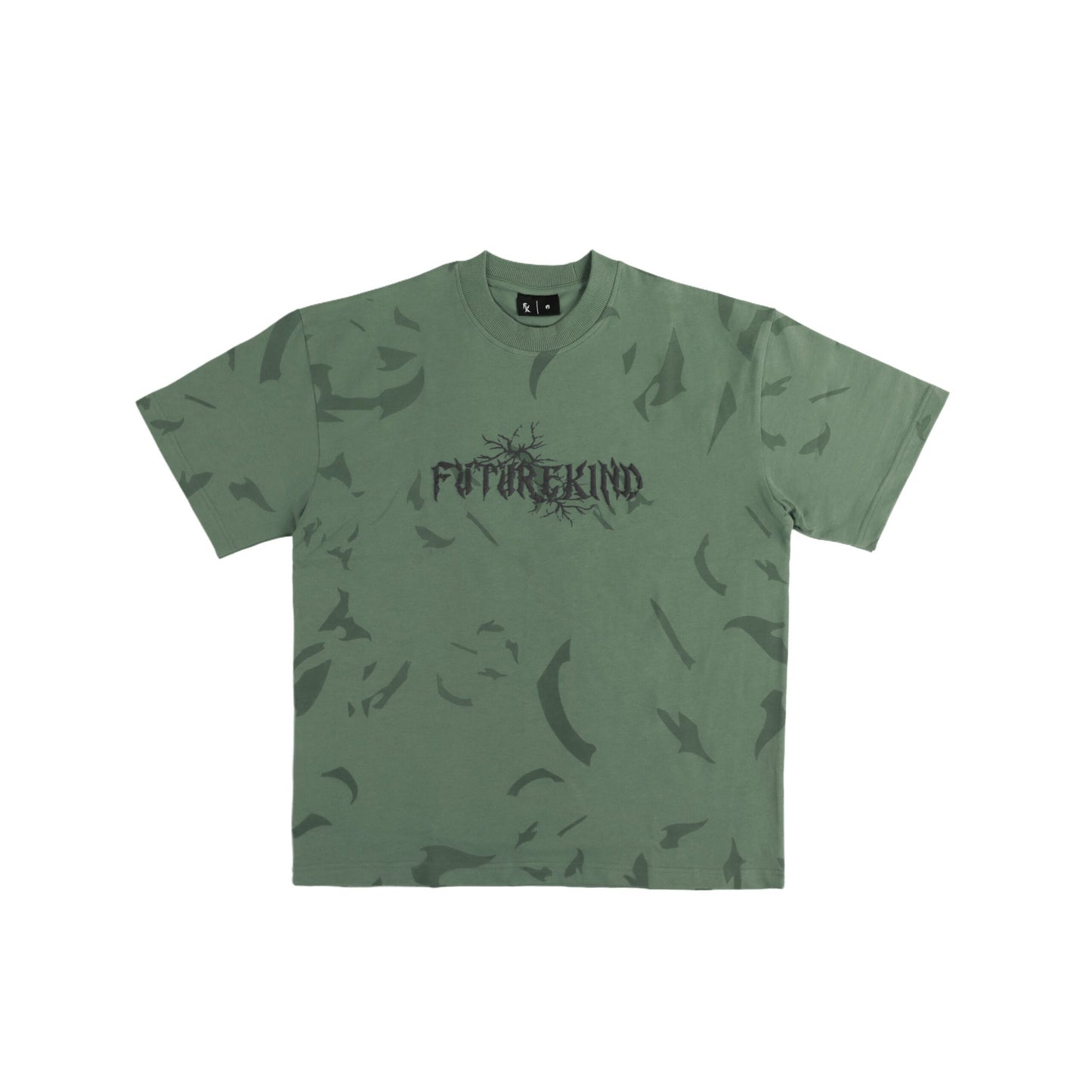 TIME CRACK ESSENTIAL GREEN TEE