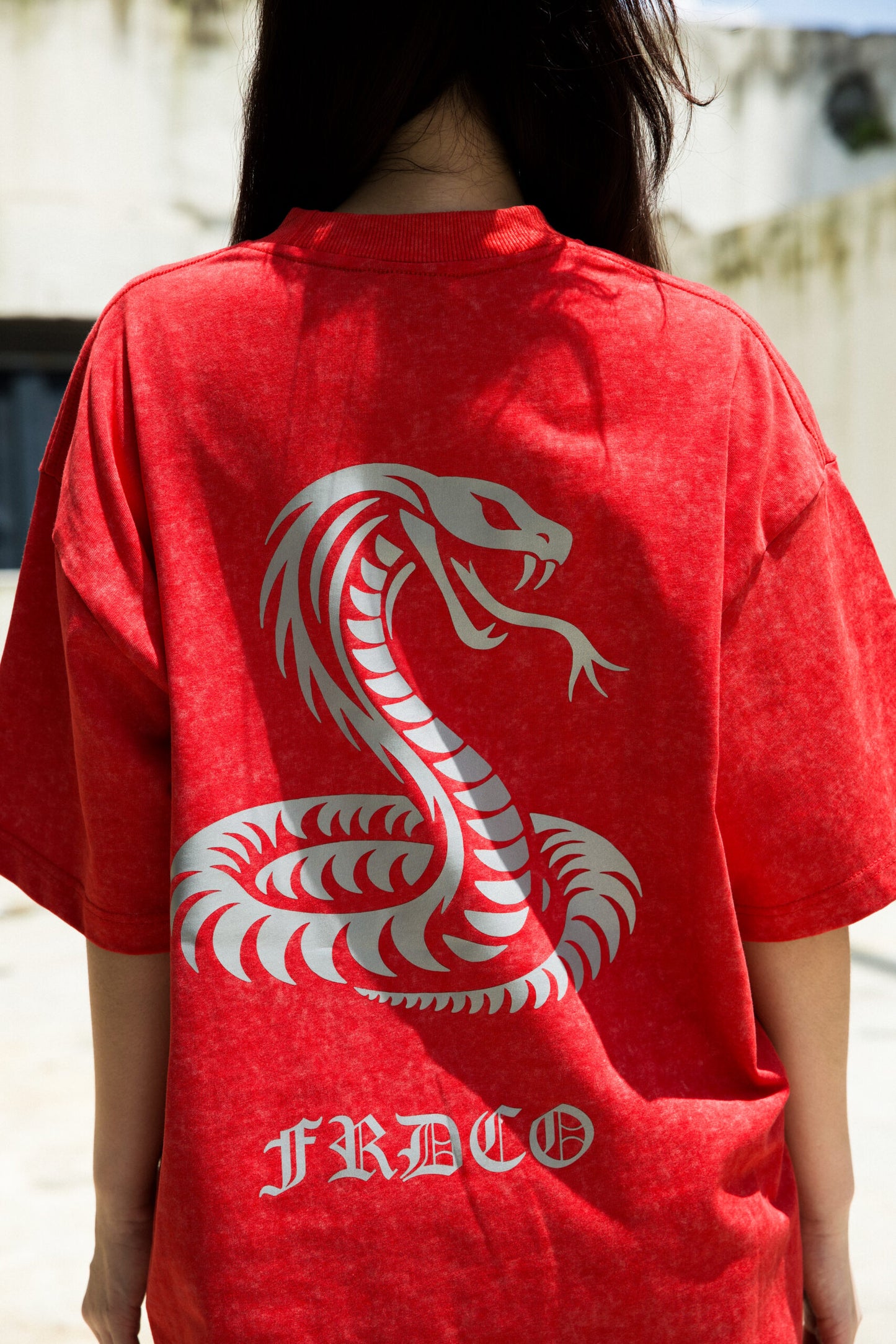 3M REFLECTIVE SNAKE WASHED RED TEE