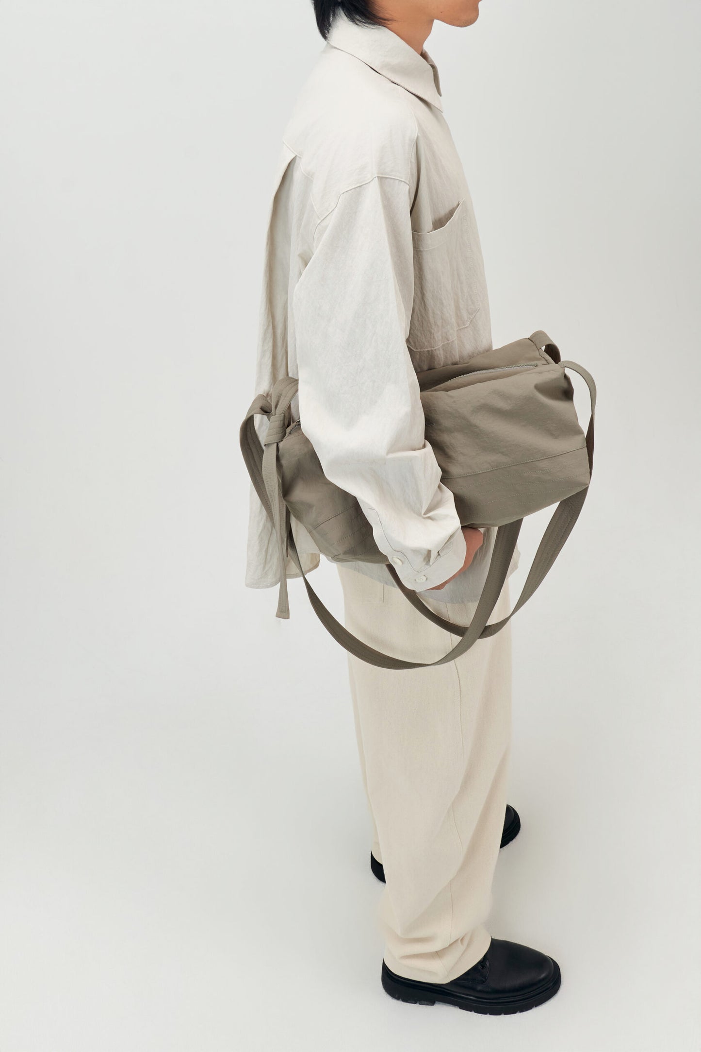Small Loaf Nylon Bag (Olive Grey)