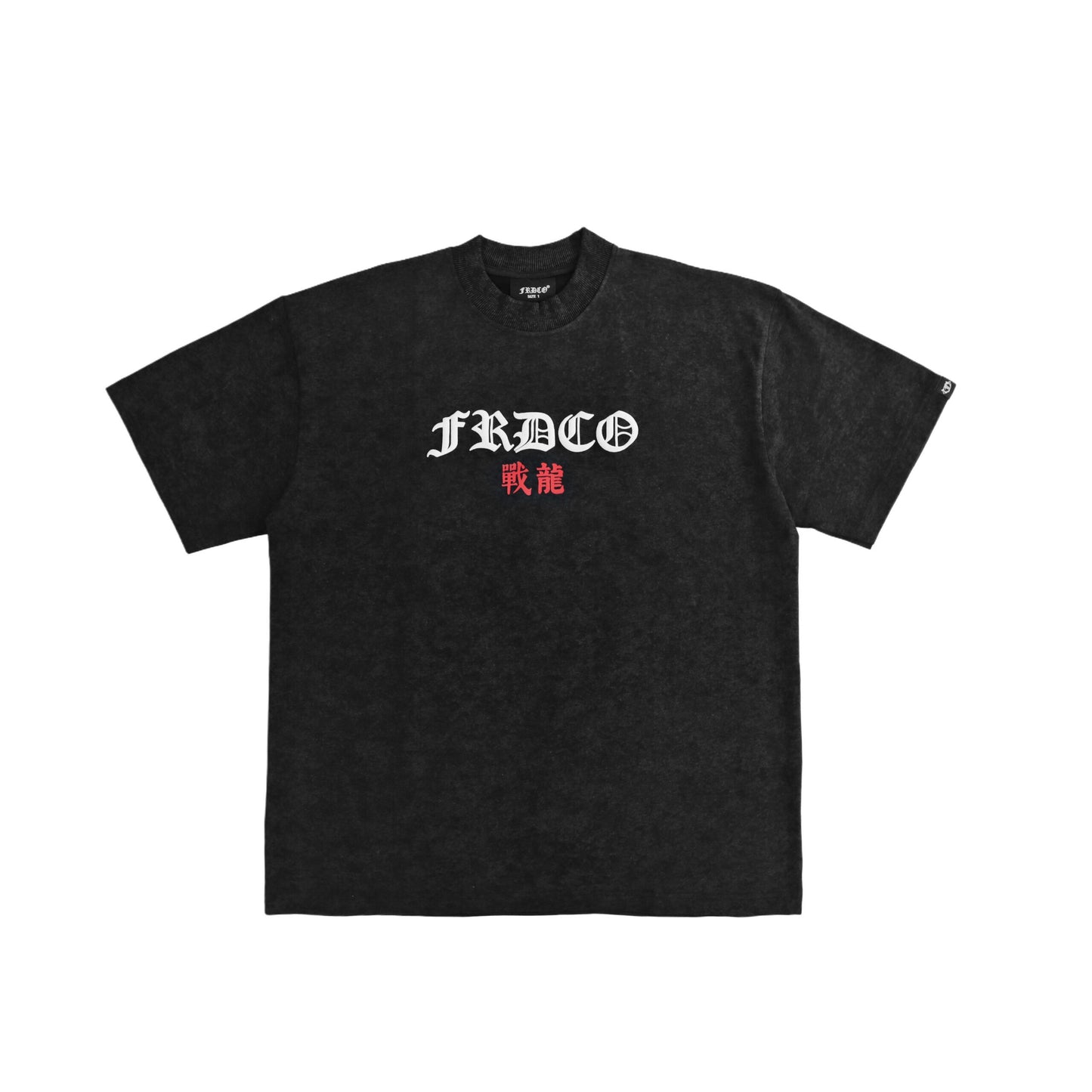 BATTLE DRAGON WASHED BLACK TEE