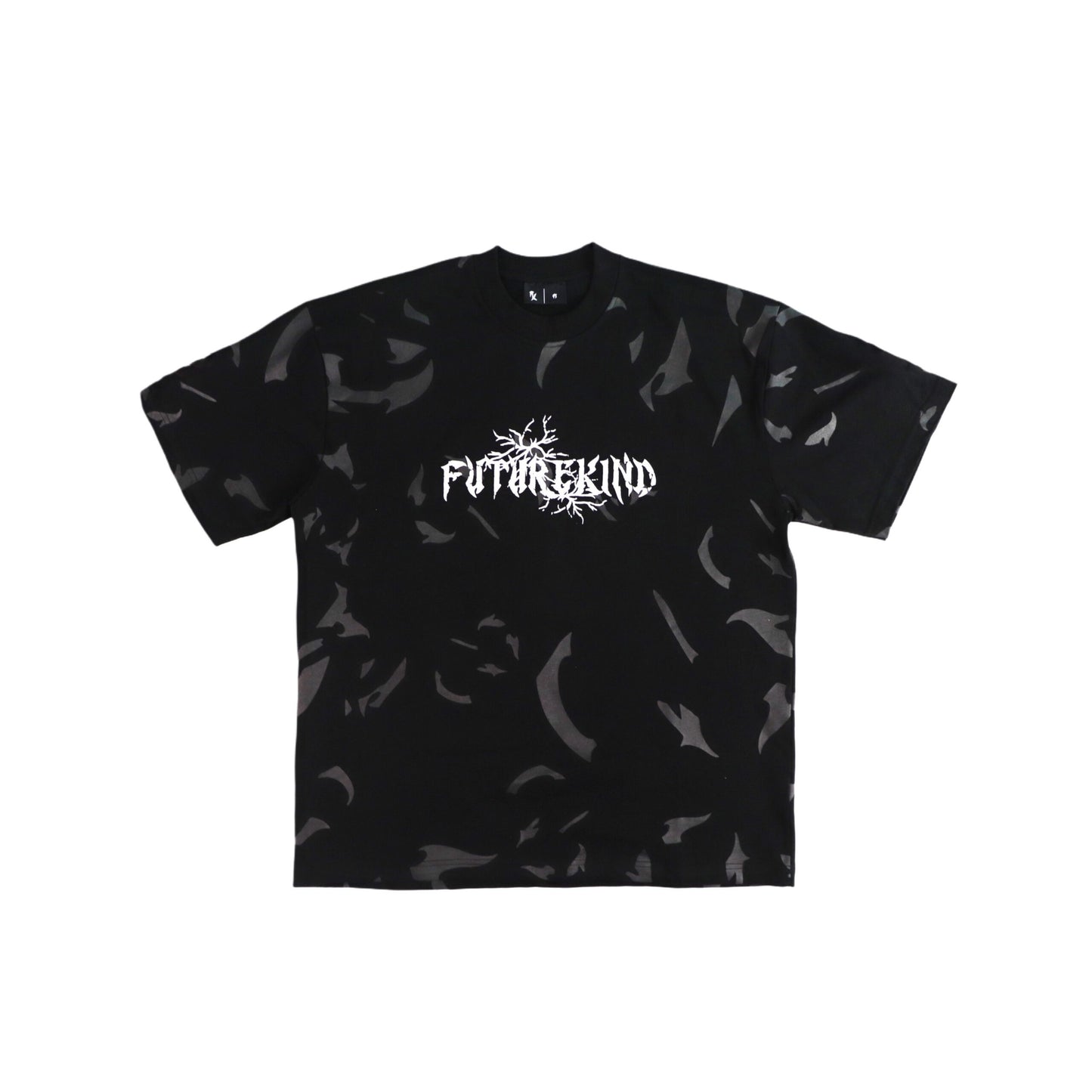 TIME CRACK ESSENTIAL BLACK TEE