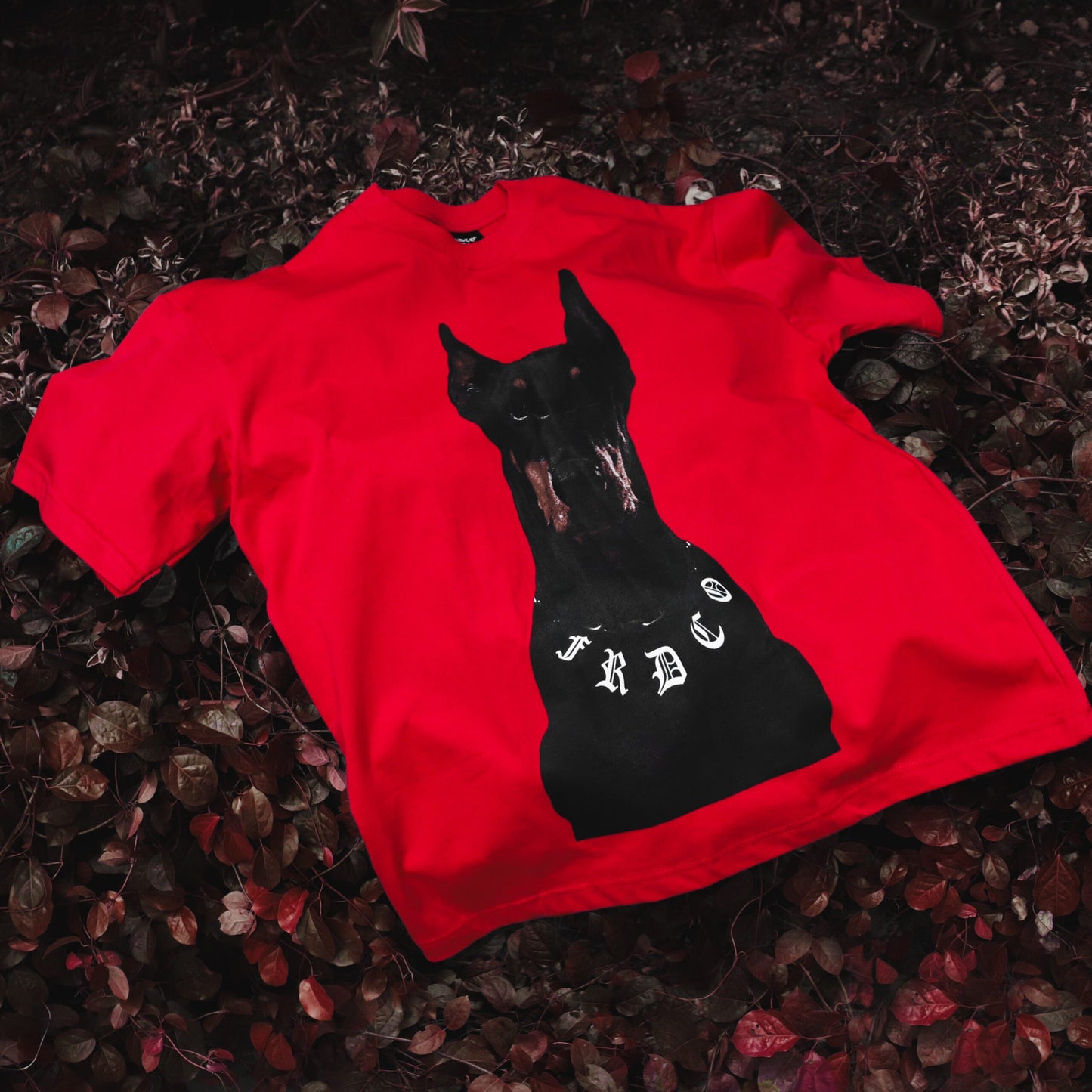 DOG HEAD LOGO RED TEE