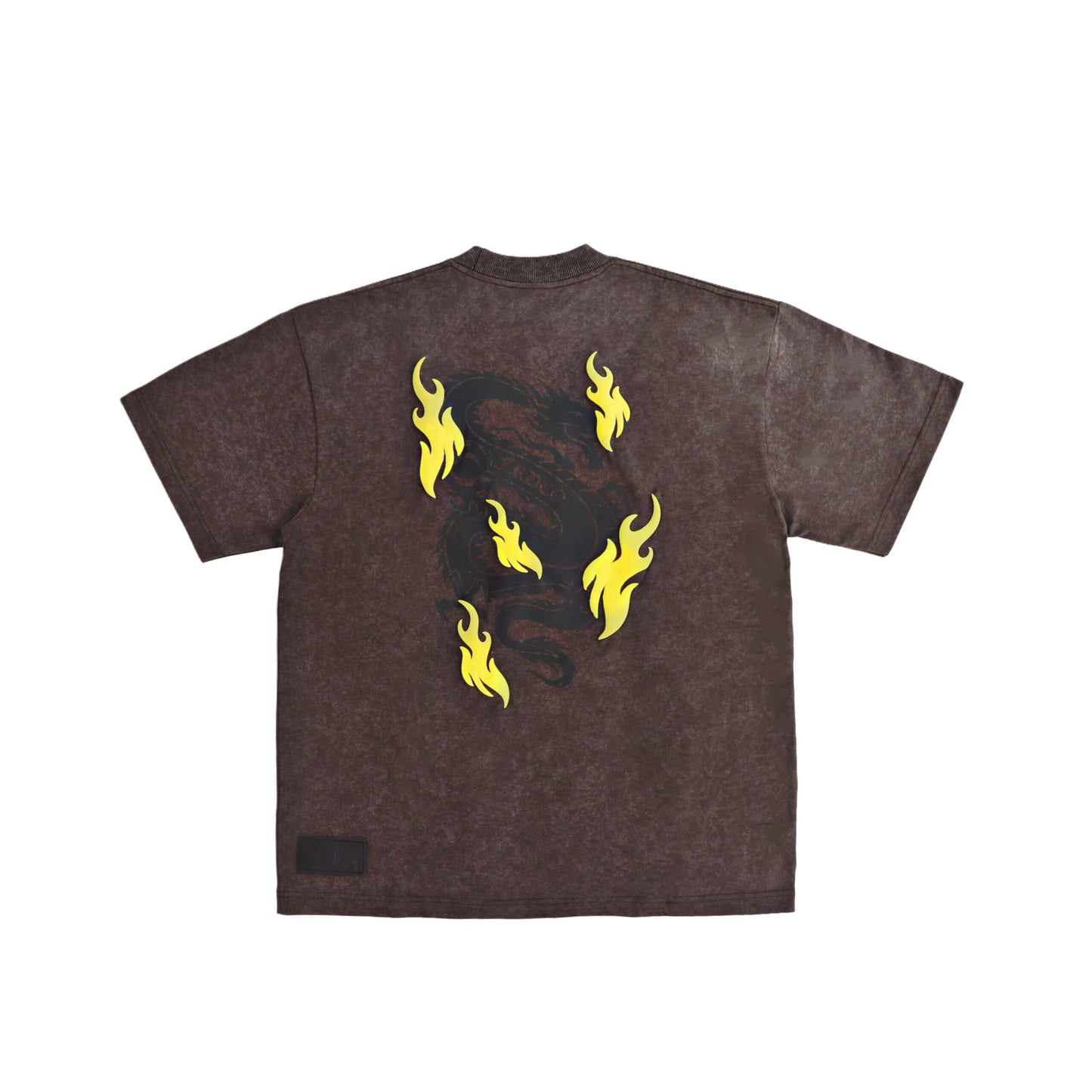 BATTLE DRAGON WASHED BROWN TEE