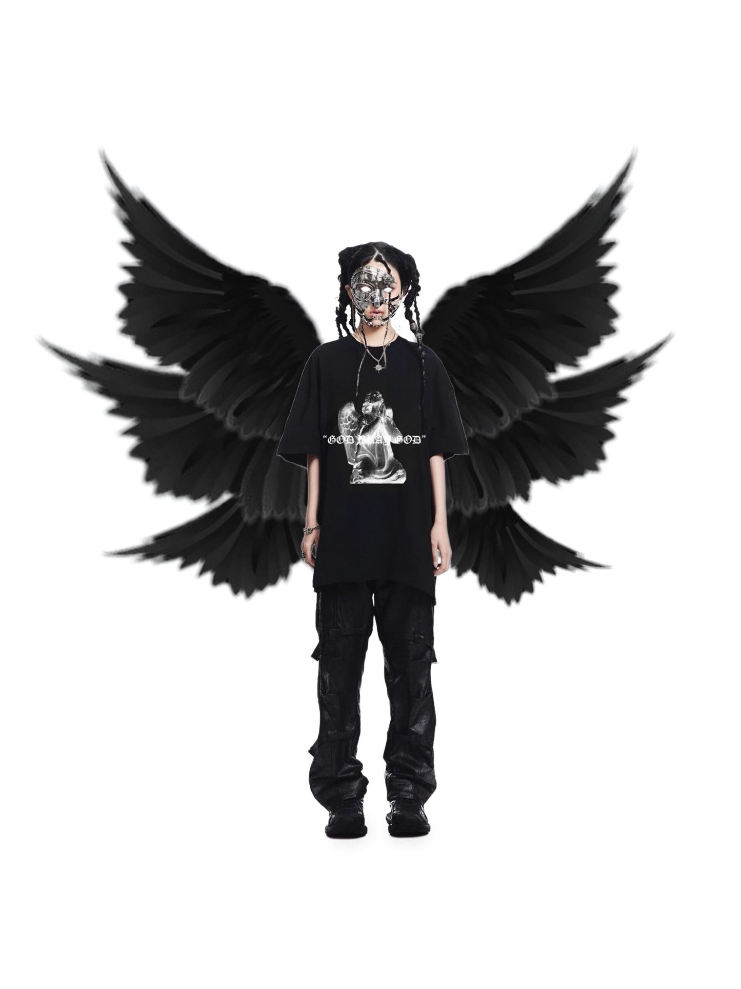 GHOST GOD PRAY GOD BLACK TEE