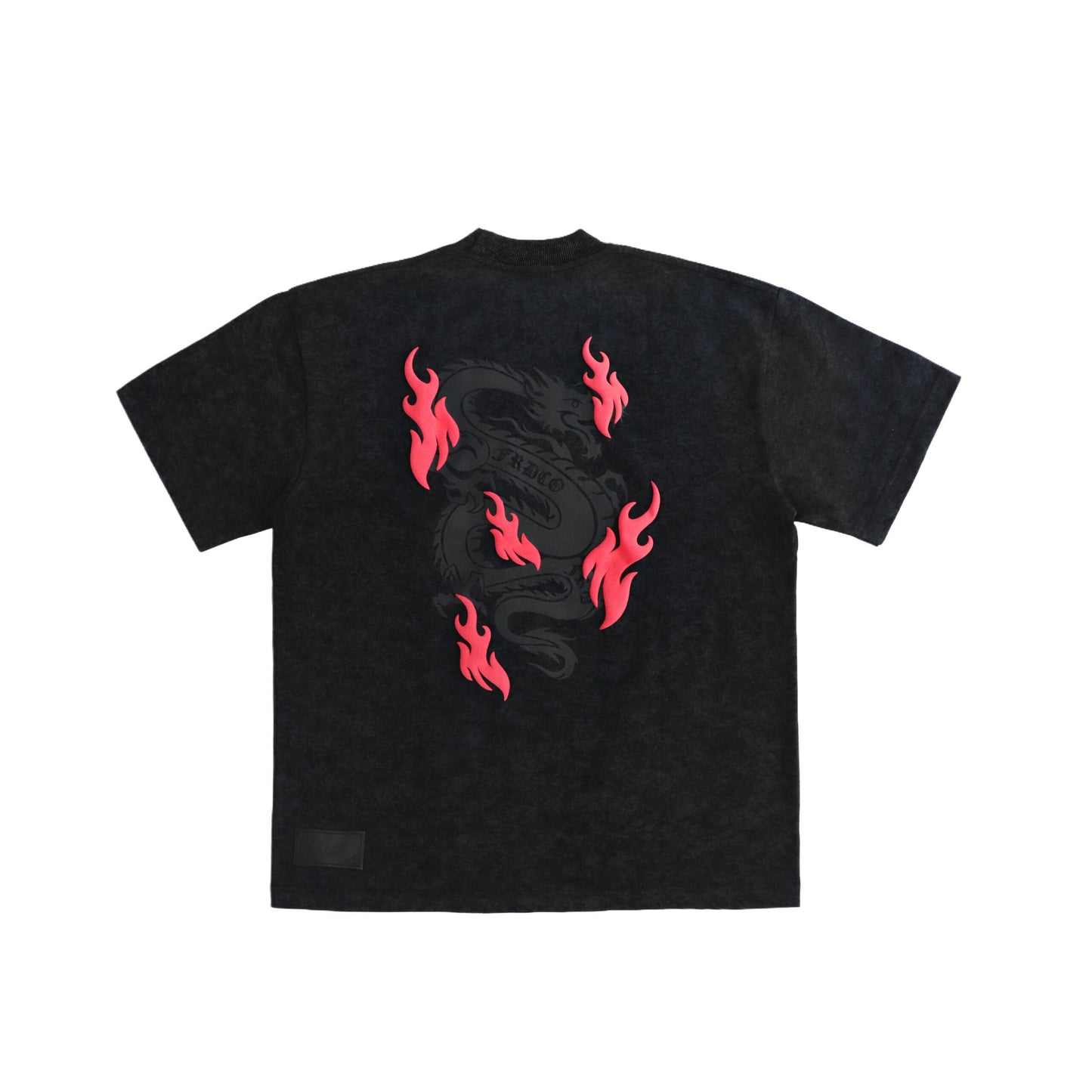 BATTLE DRAGON WASHED BLACK TEE