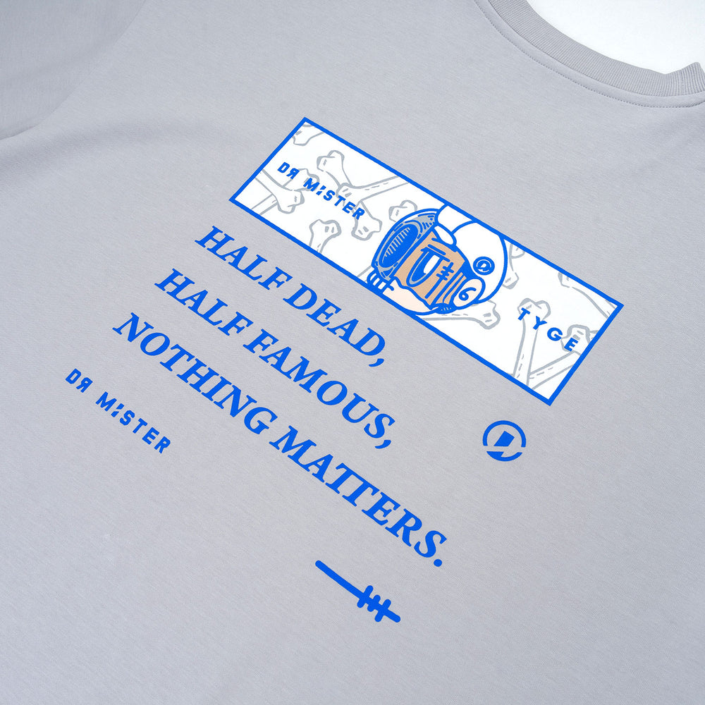 Bones Broad Tee - Light Grey