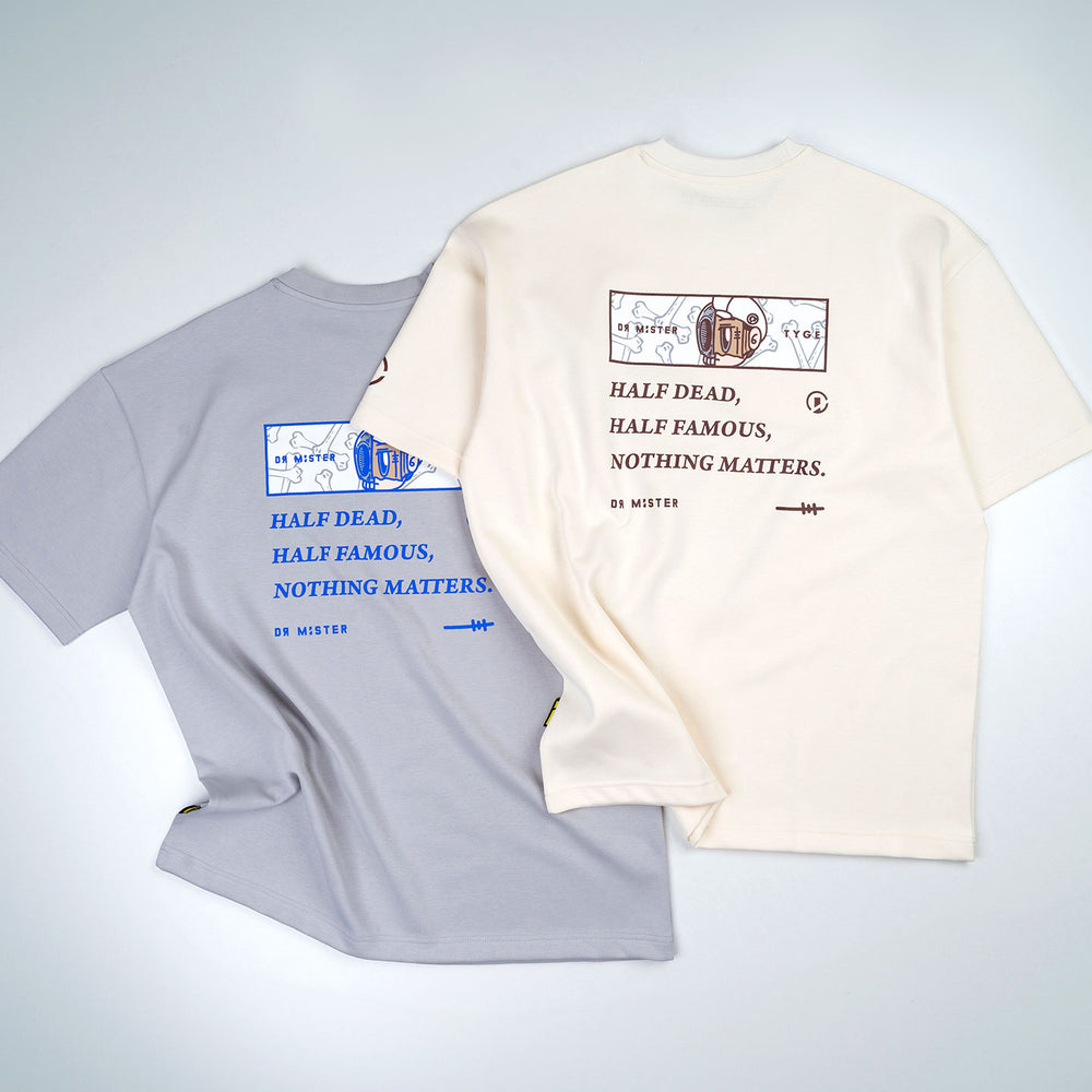 Bones Broad Tee - Light Grey