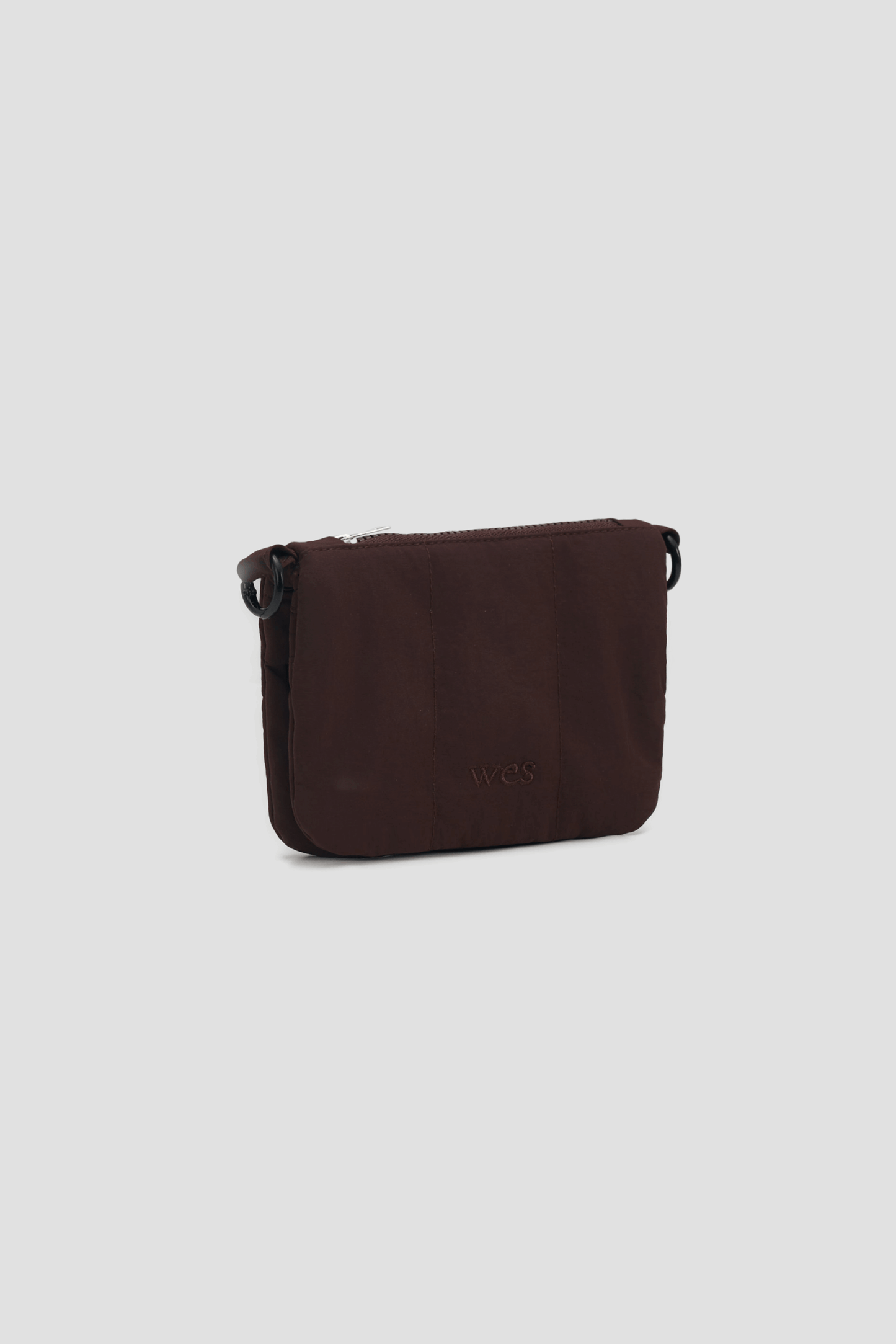 Mini Nylon Cushion Pouch (Brown)
