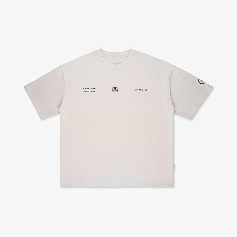 Campus Broad Tee - Bone Beige