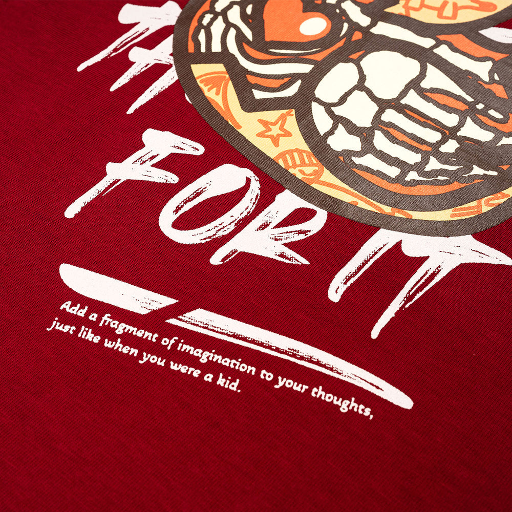 Children See Magic Broad Tee - Wine Red