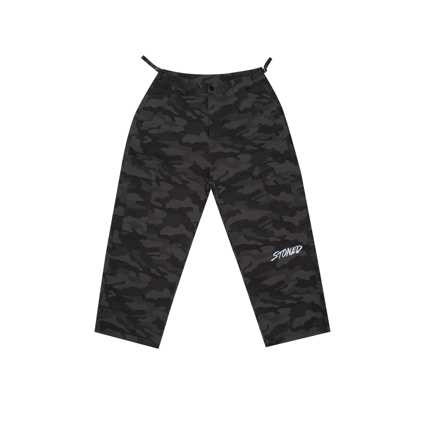 STONED & CO FORCE : Camo Cargo Black
