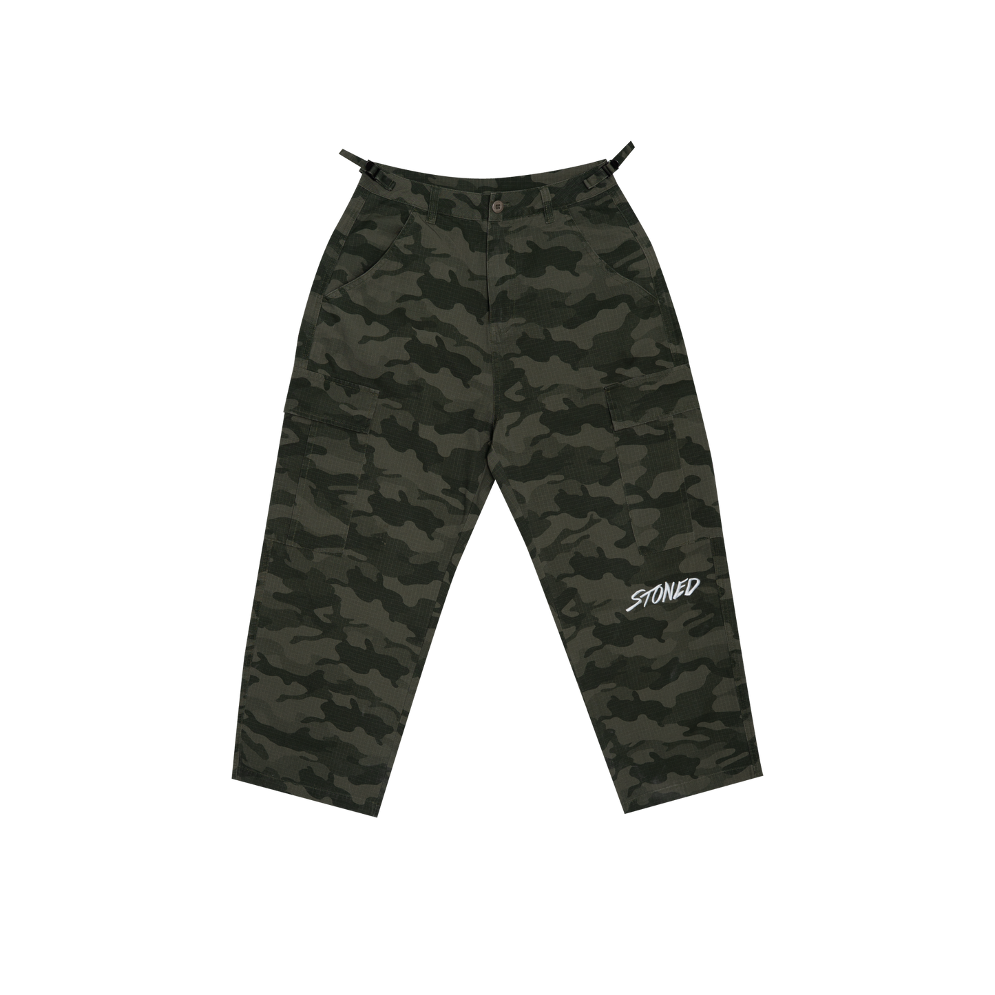 STONED & CO FORCE : Camo Cargo Green