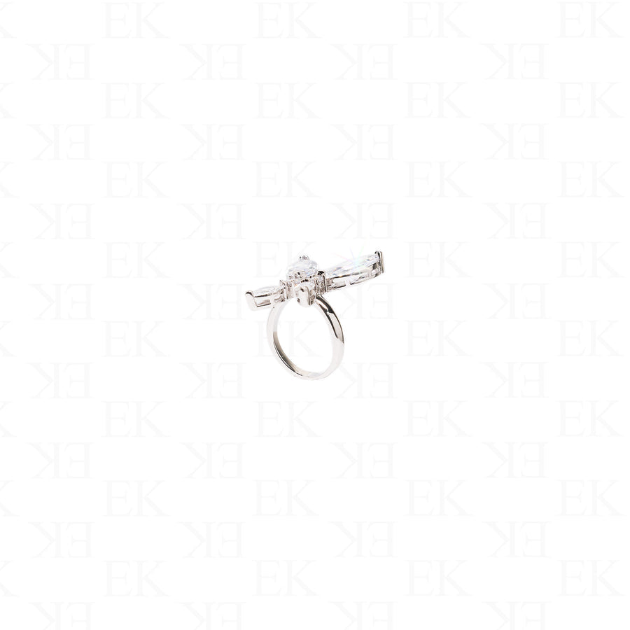 Iced Out Butterfly Ring
