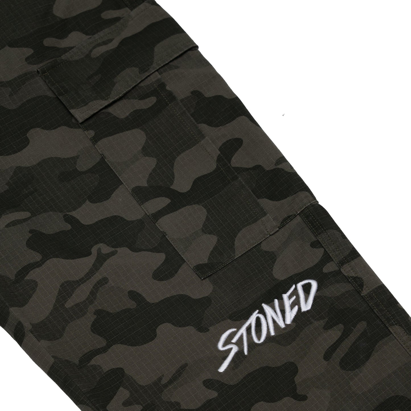 STONED & CO FORCE : Camo Cargo Green