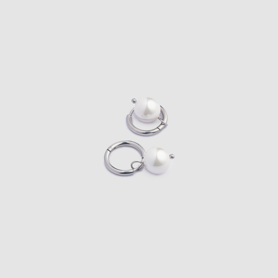 Pearl Earring Silver (Pair)