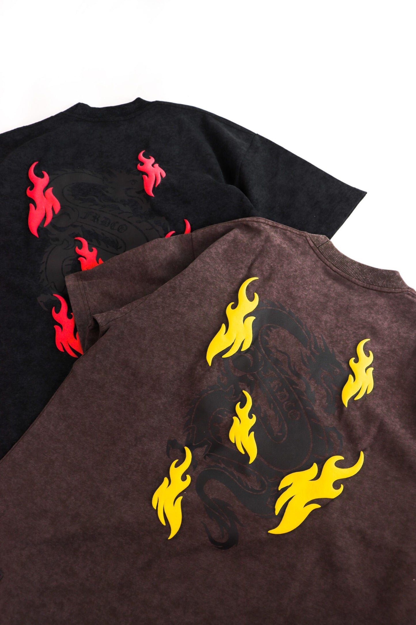 BATTLE DRAGON WASHED BLACK TEE