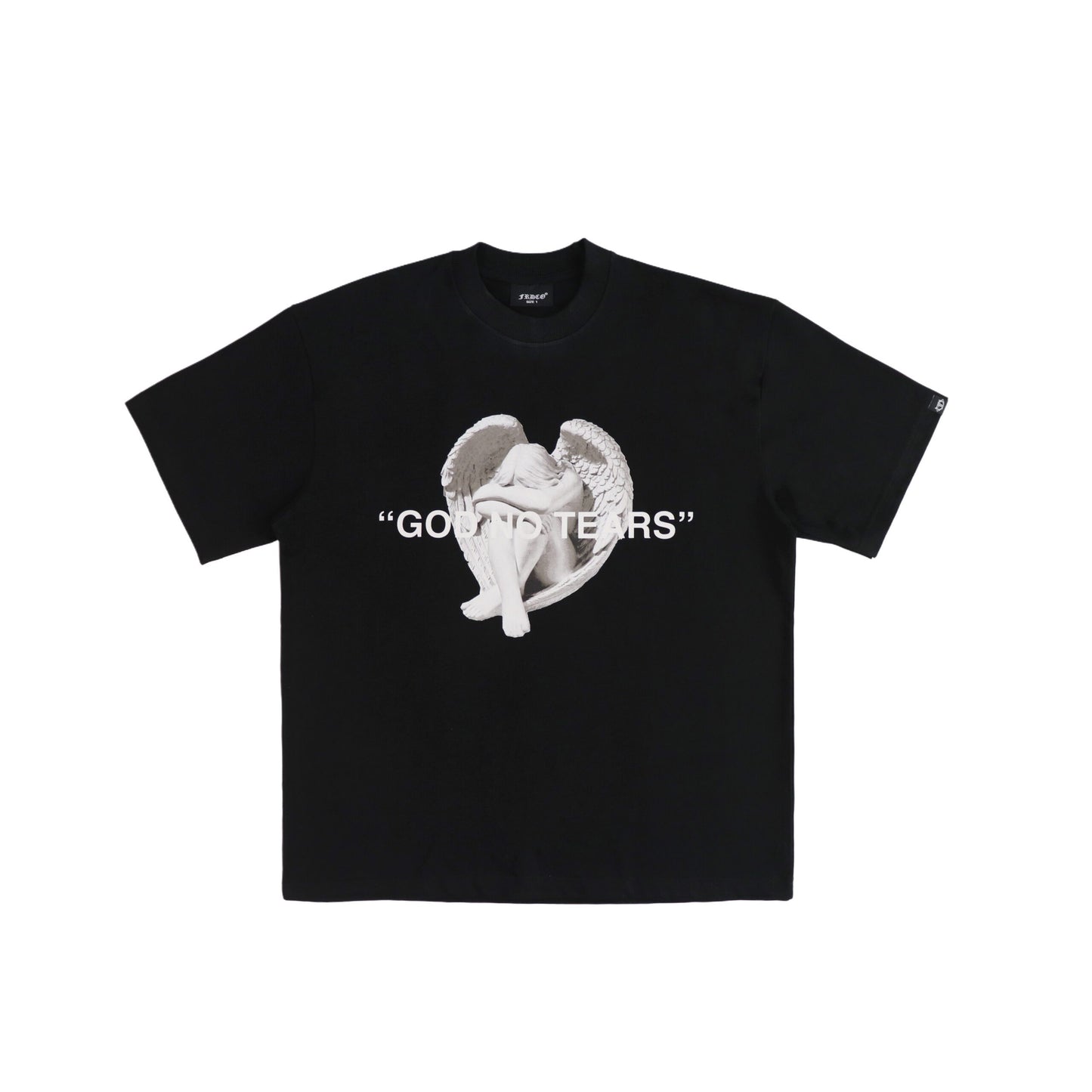 GOD NO TEARS BLACK TEE