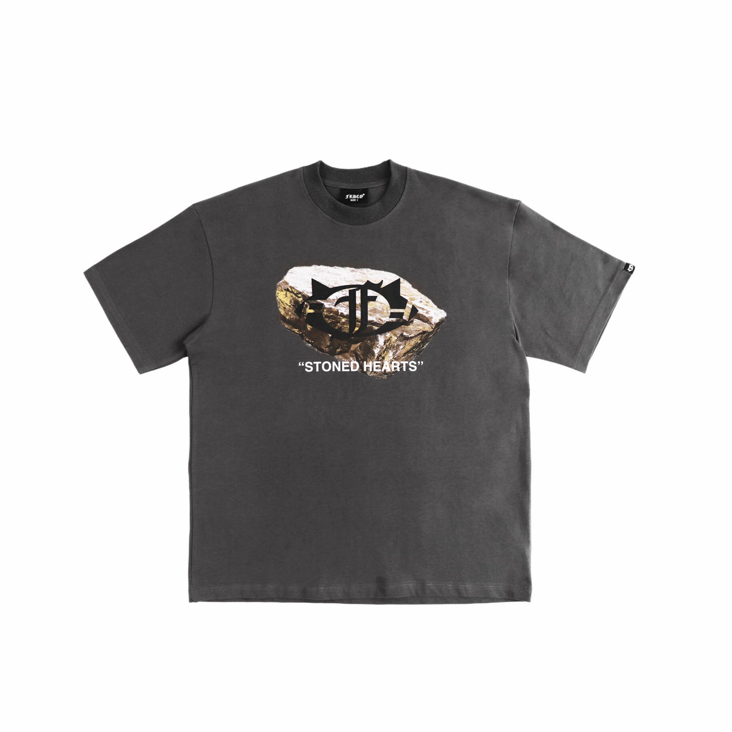 STONED HEARTS GREY TEE