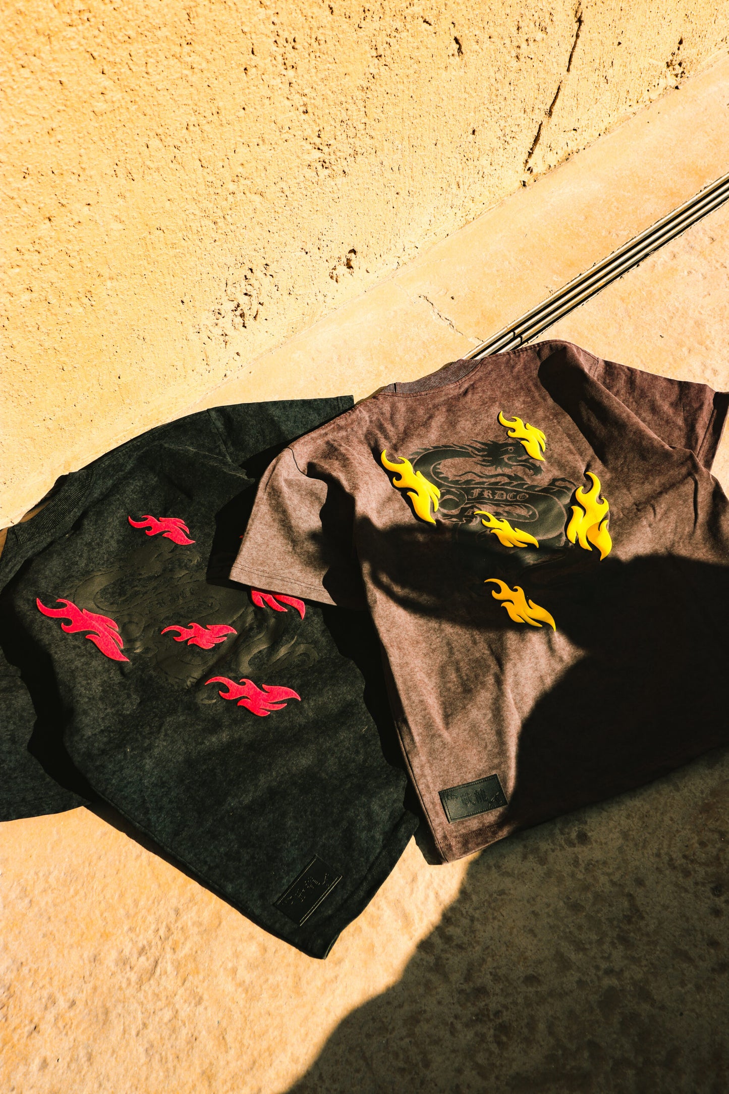 BATTLE DRAGON WASHED BLACK TEE