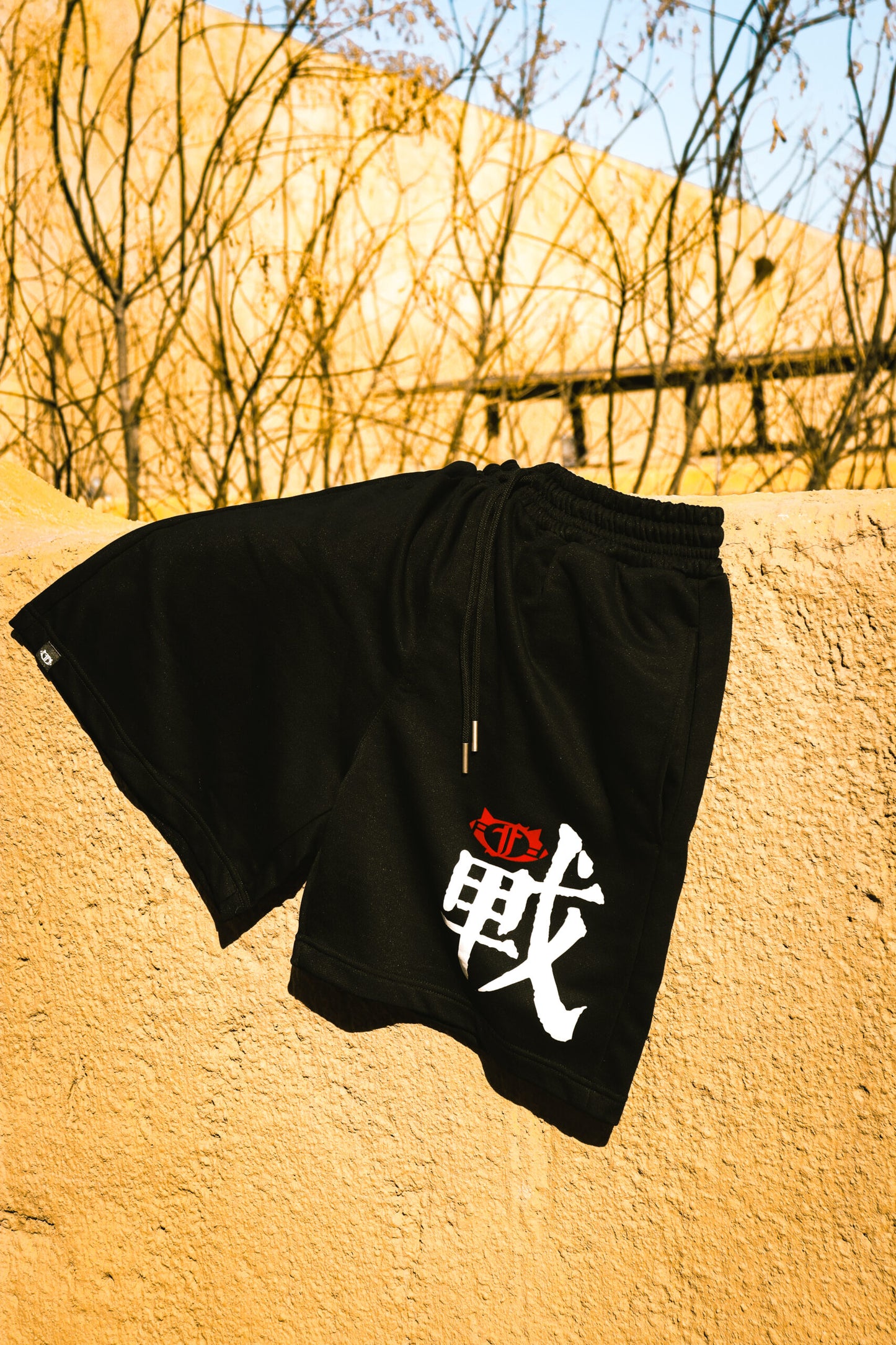 WARRIOR LOGO BLACK PANTS
