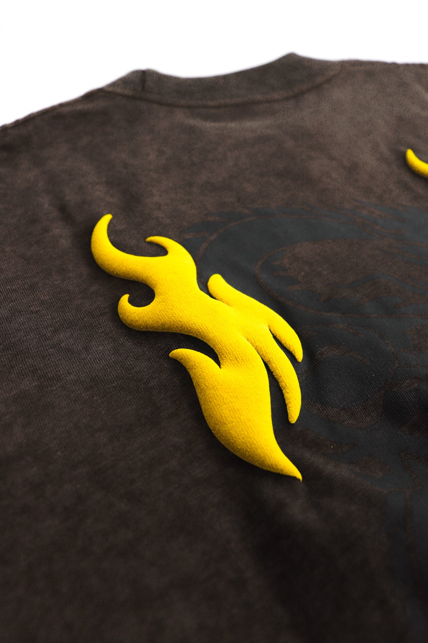BATTLE DRAGON WASHED BROWN TEE