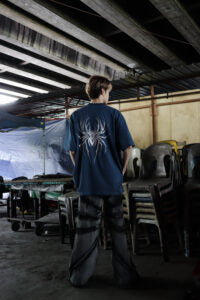 3M REFLECTIVE SPIDER BLUE TEE