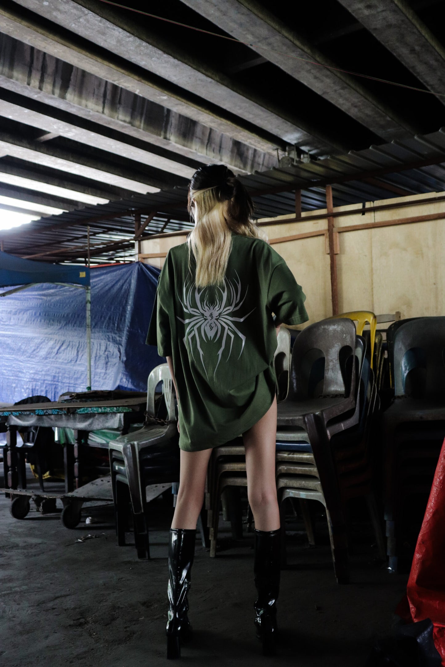 3M REFLECTIVE SPIDER ARMY TEE