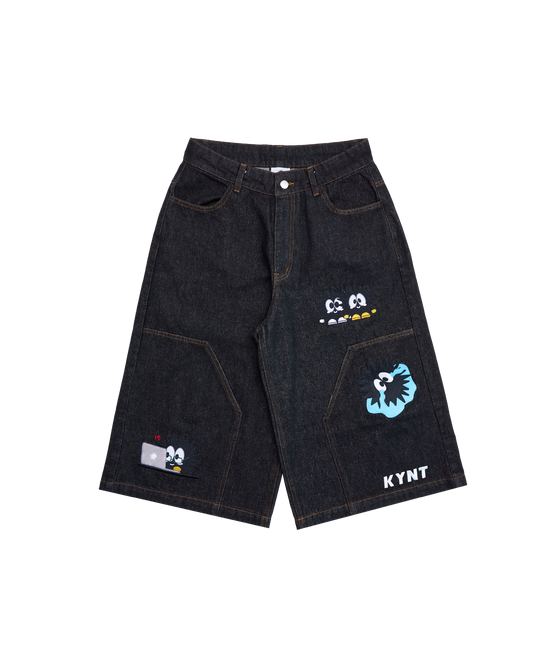 JPEG Jorts Black