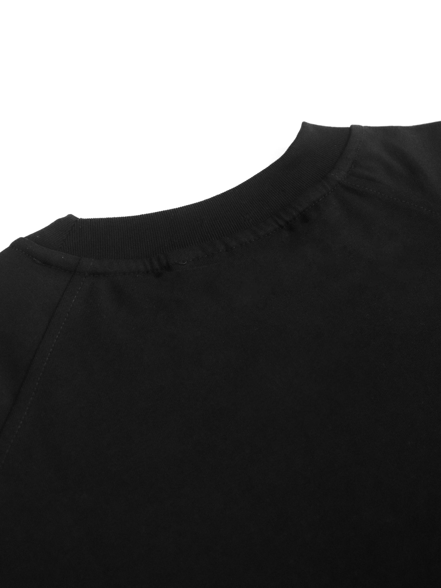 LOGO RAGLAN S/S T-SHIRT (BLACK EMBROID)