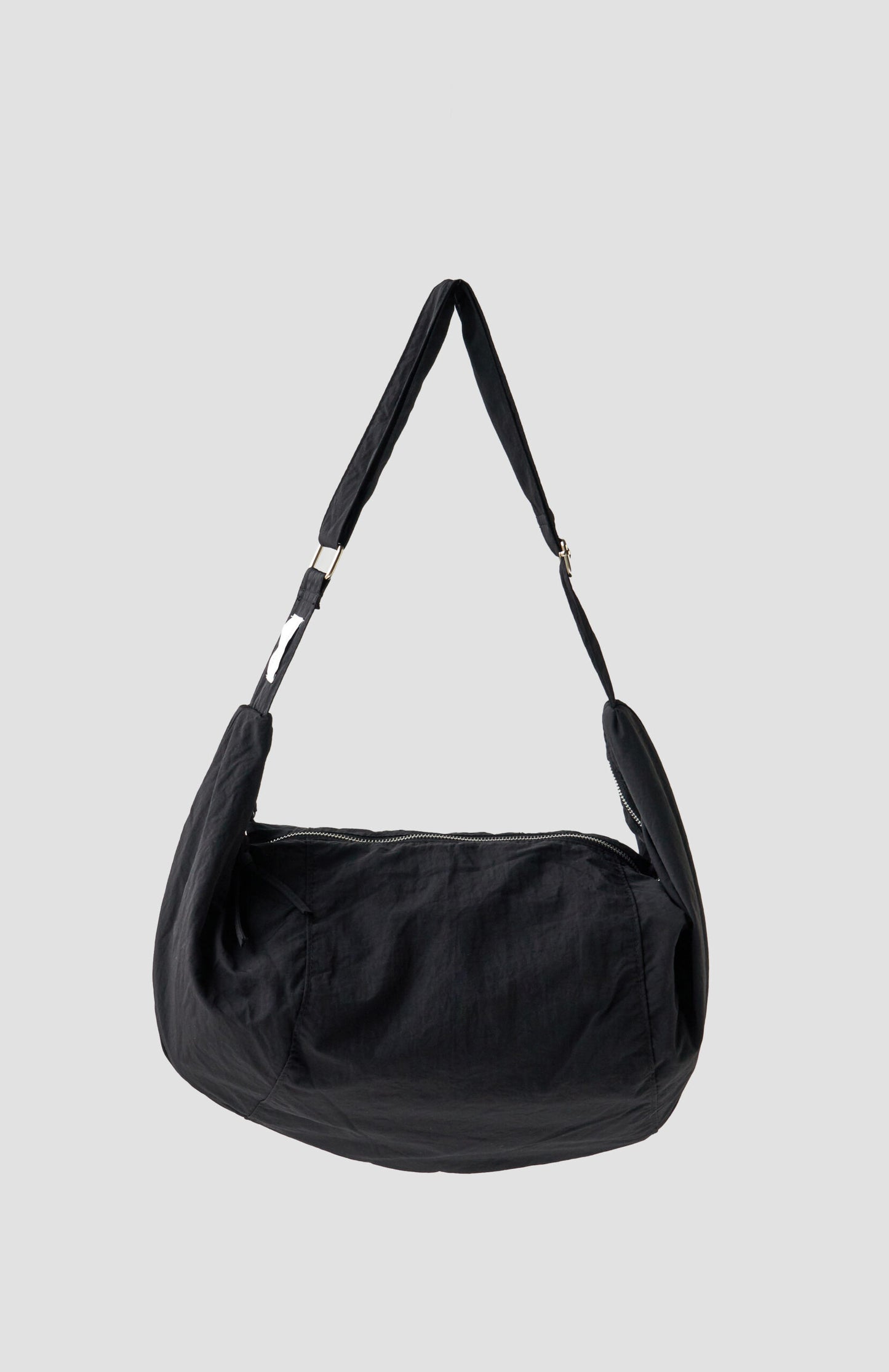 Croissant Nylon Crossbody Bag (Black)
