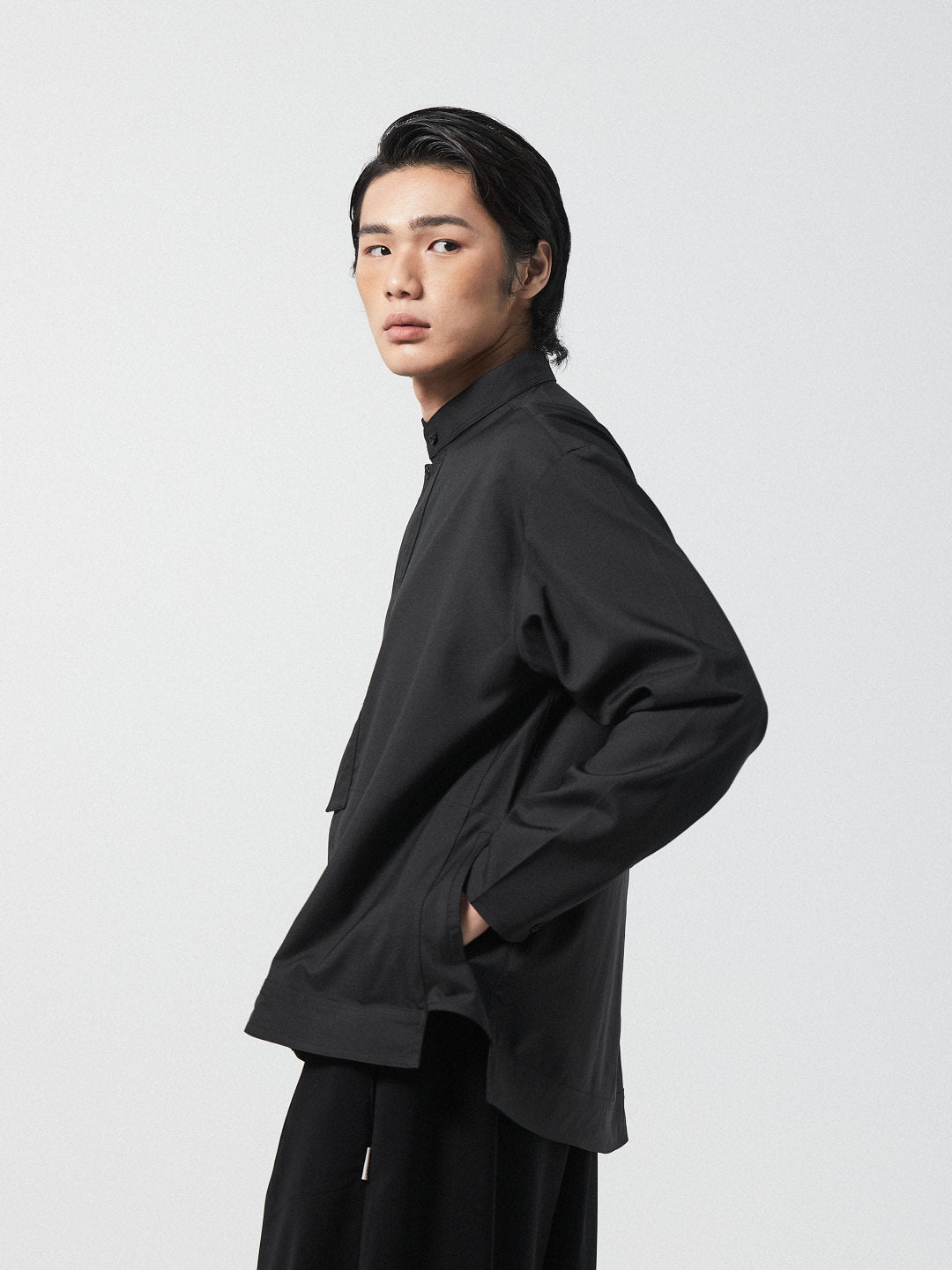 Modern Zen Collar Shirt | White