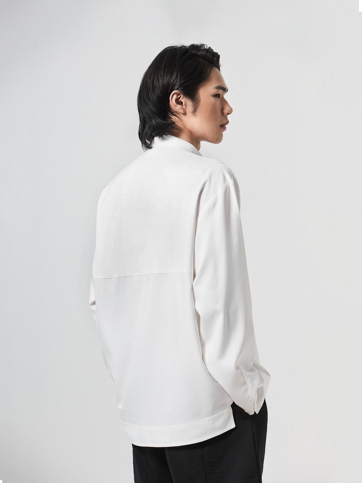 Modern Zen Collar Shirt | White