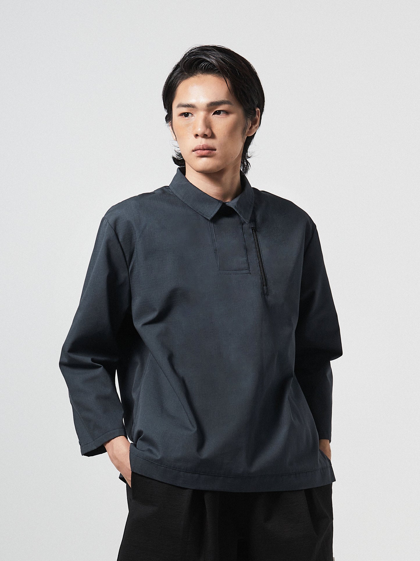 Contemporary Fiber Fusion Polo | Black
