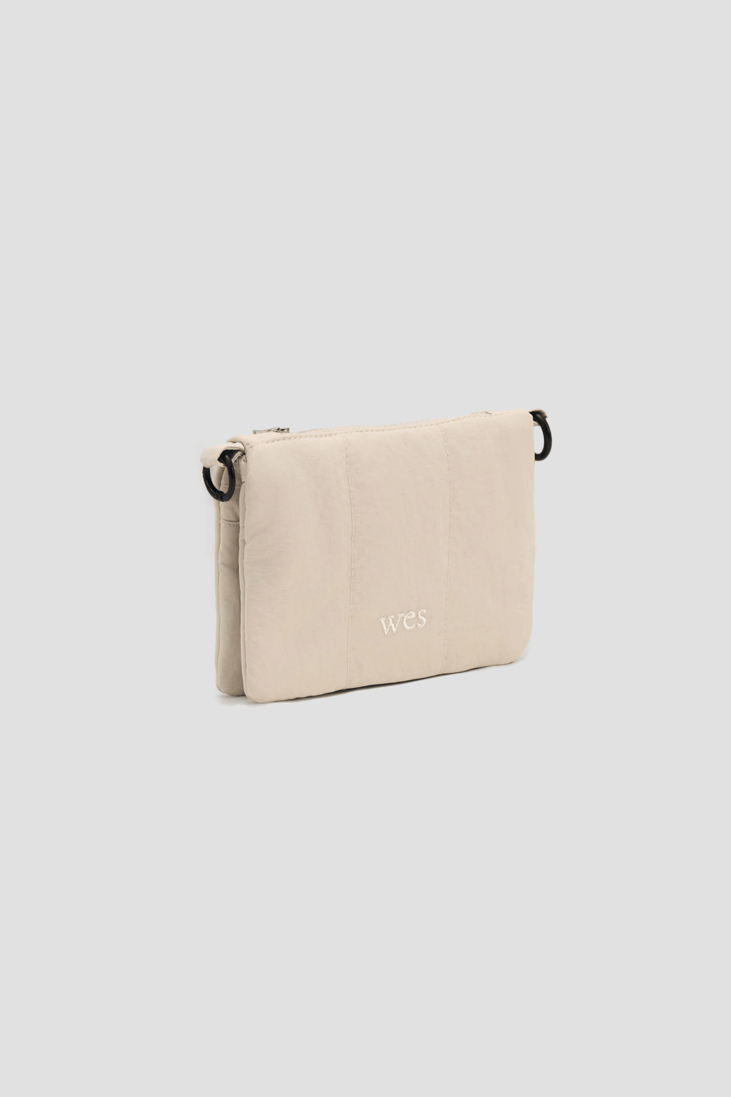 Mini Nylon Cushion Pouch (Off White)