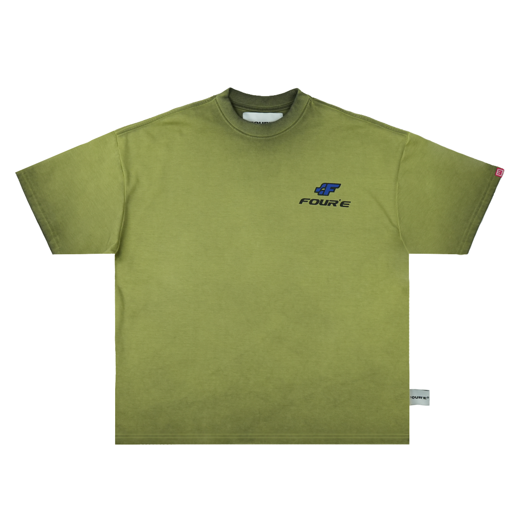 Racing Logo Tee - Washed Green